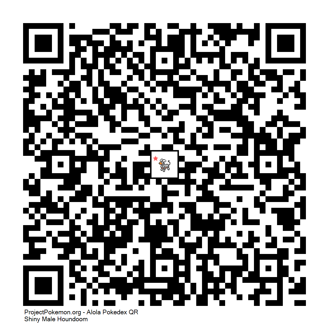 Cdigo QR de Houndoom variocolor